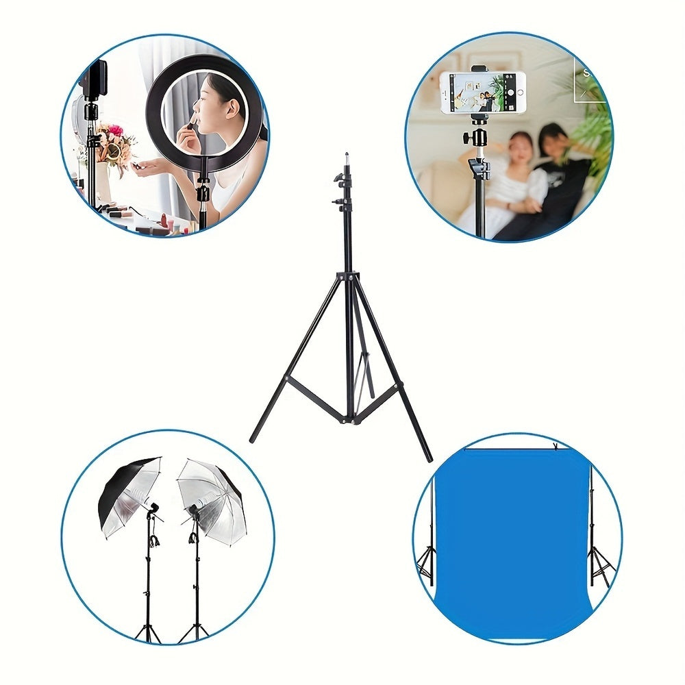 Adjustable Universal Projector Tripod – 43" to 82" Aluminum Stand for Projectors, Cameras & Phones