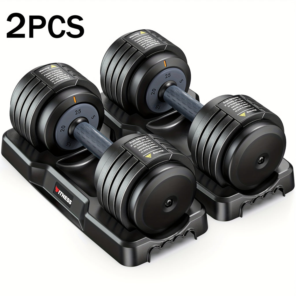 Adjustable Dumbbell Set 110lbs/50lbs – 5-in-1 Non-Slip Weight Set for Home Gym