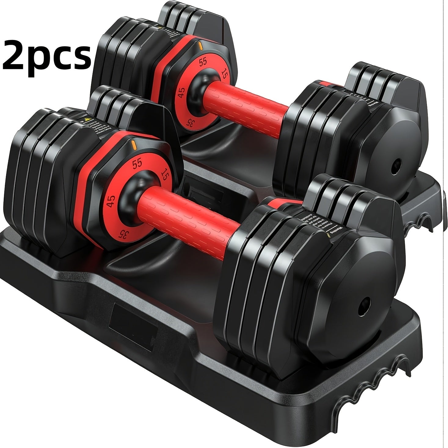 Adjustable Dumbbell Set 110lbs/50lbs – 5-in-1 Non-Slip Weight Set for Home Gym