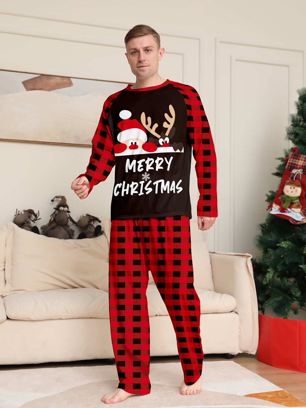 Family Matching Christmas Underwear Set – Holiday Plaid & Festive Prints for Parents & Kids