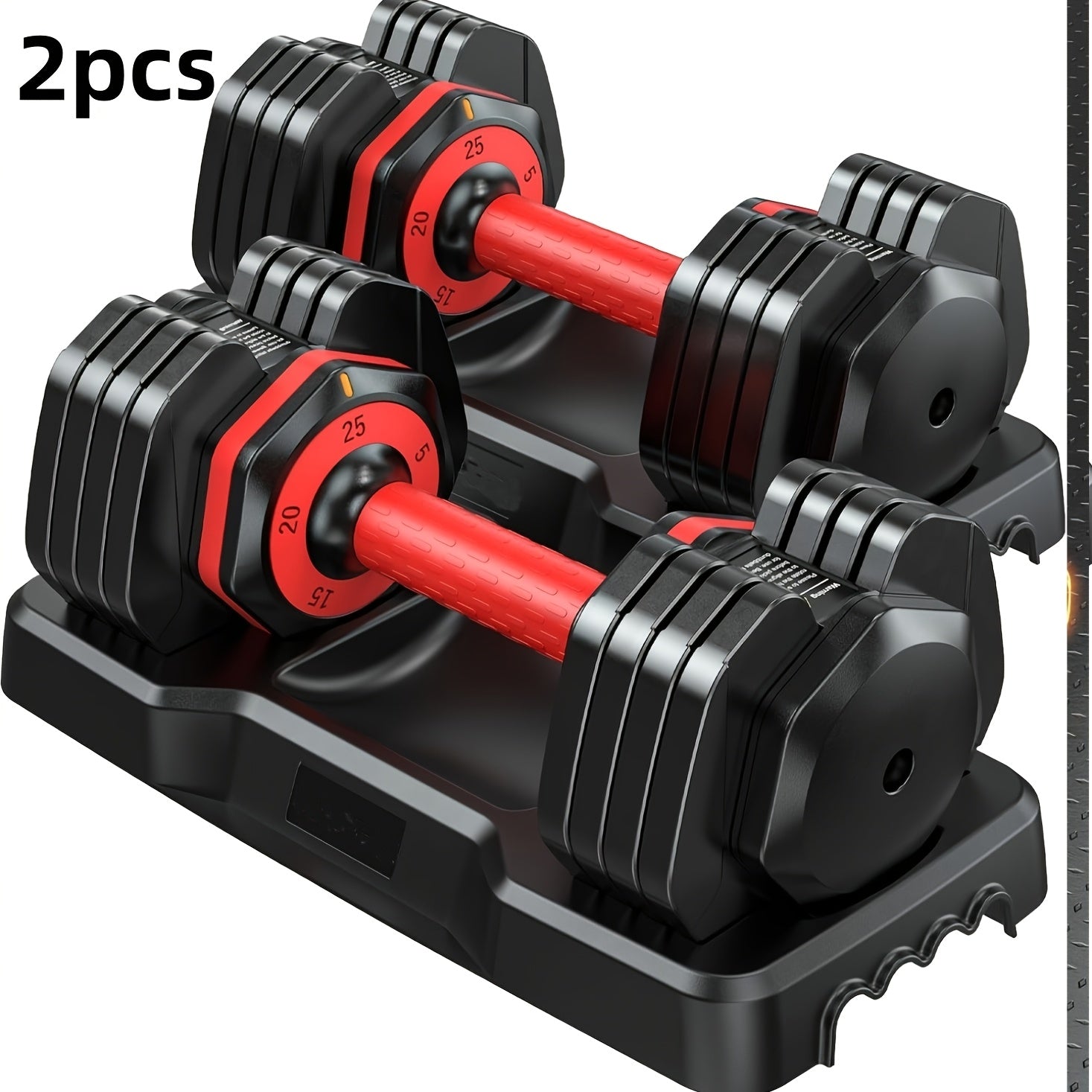 Adjustable Dumbbell Set 110lbs/50lbs – 5-in-1 Non-Slip Weight Set for Home Gym