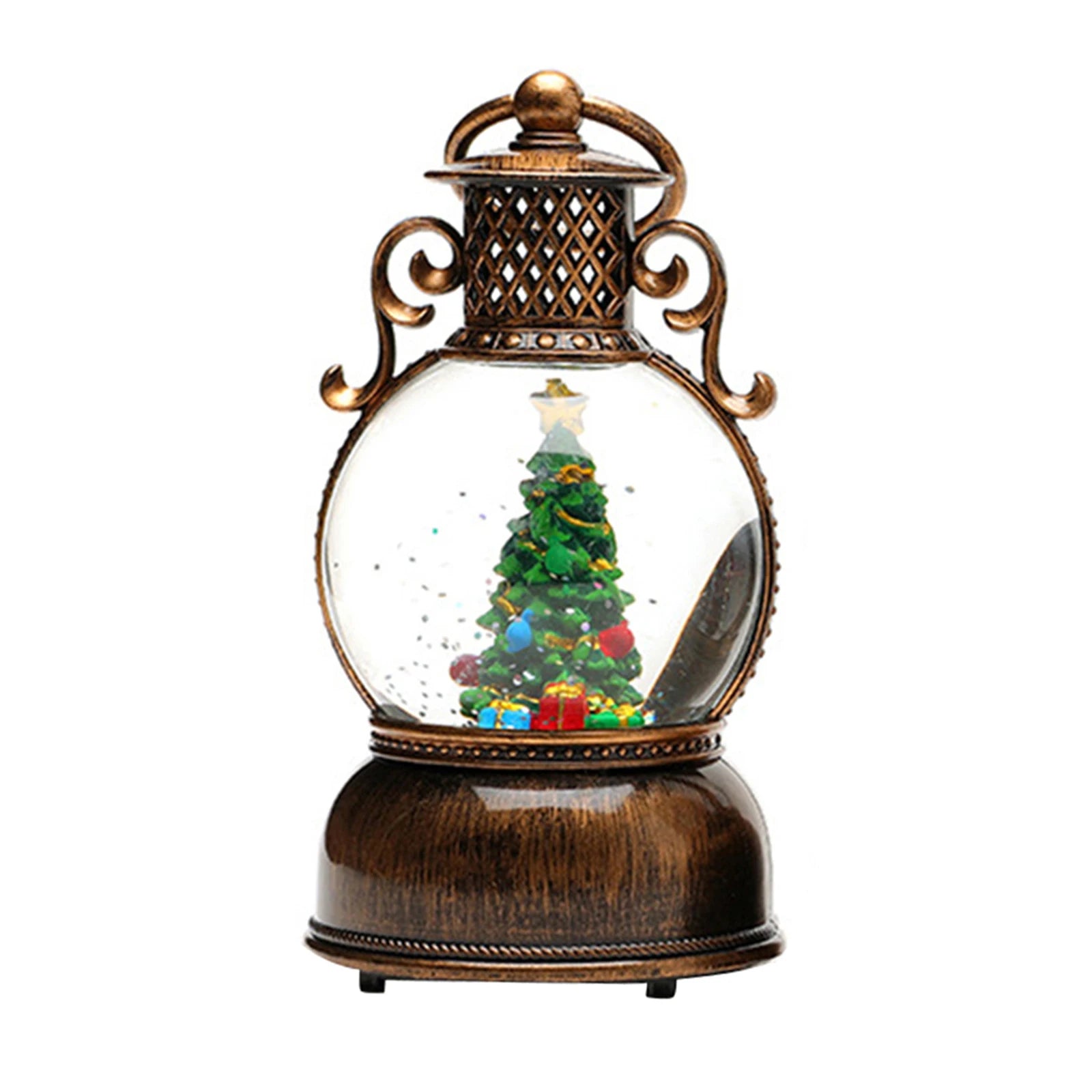 Christmas Snow Globes with Music - USB Musical Snowflake Lantern