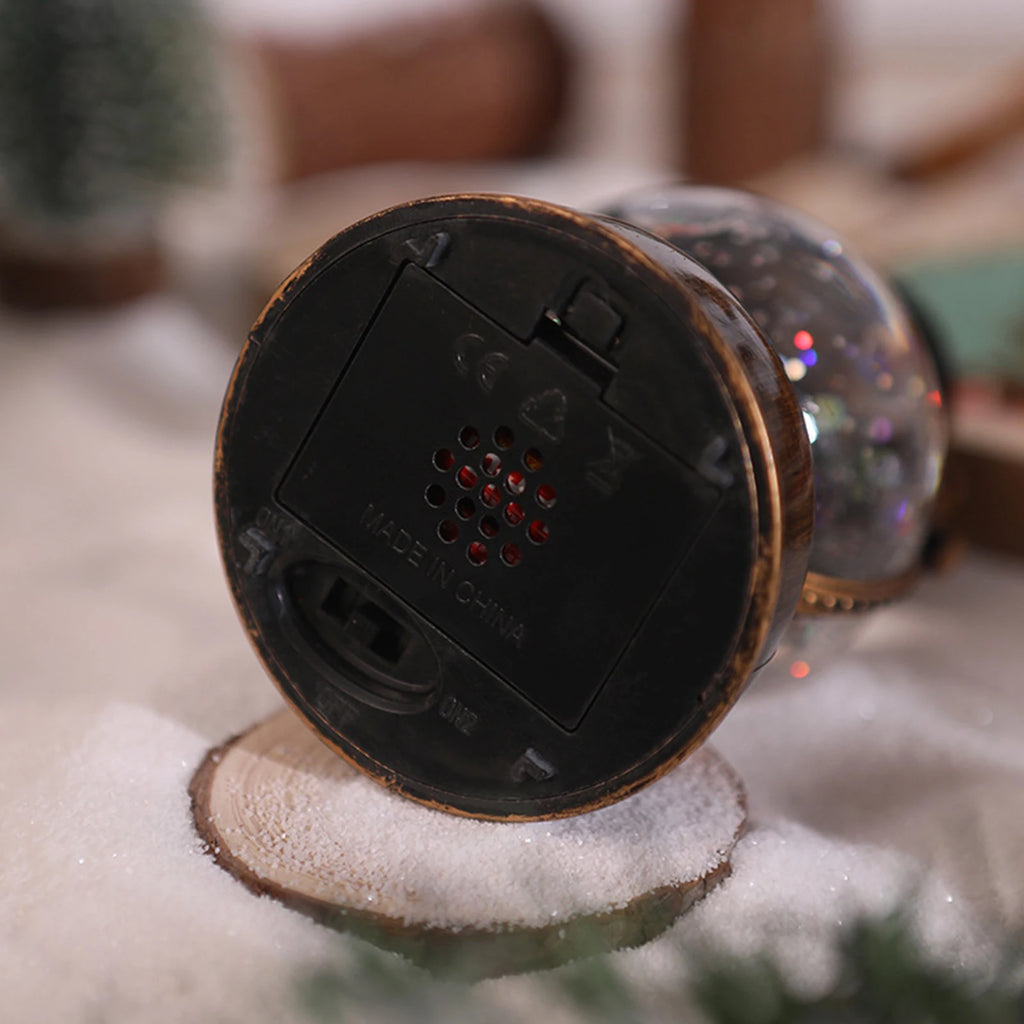 Christmas Snow Globes with Music - USB Musical Snowflake Lantern