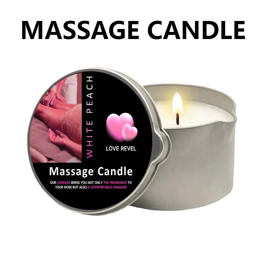 Sensual Massage Candle – 6 Essential Oil Scents | 1oz & 2oz with Pour Spout
