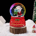 Christmas Snow Globe with 7-Color Lights & Music – Santa Musical Resin Decoration