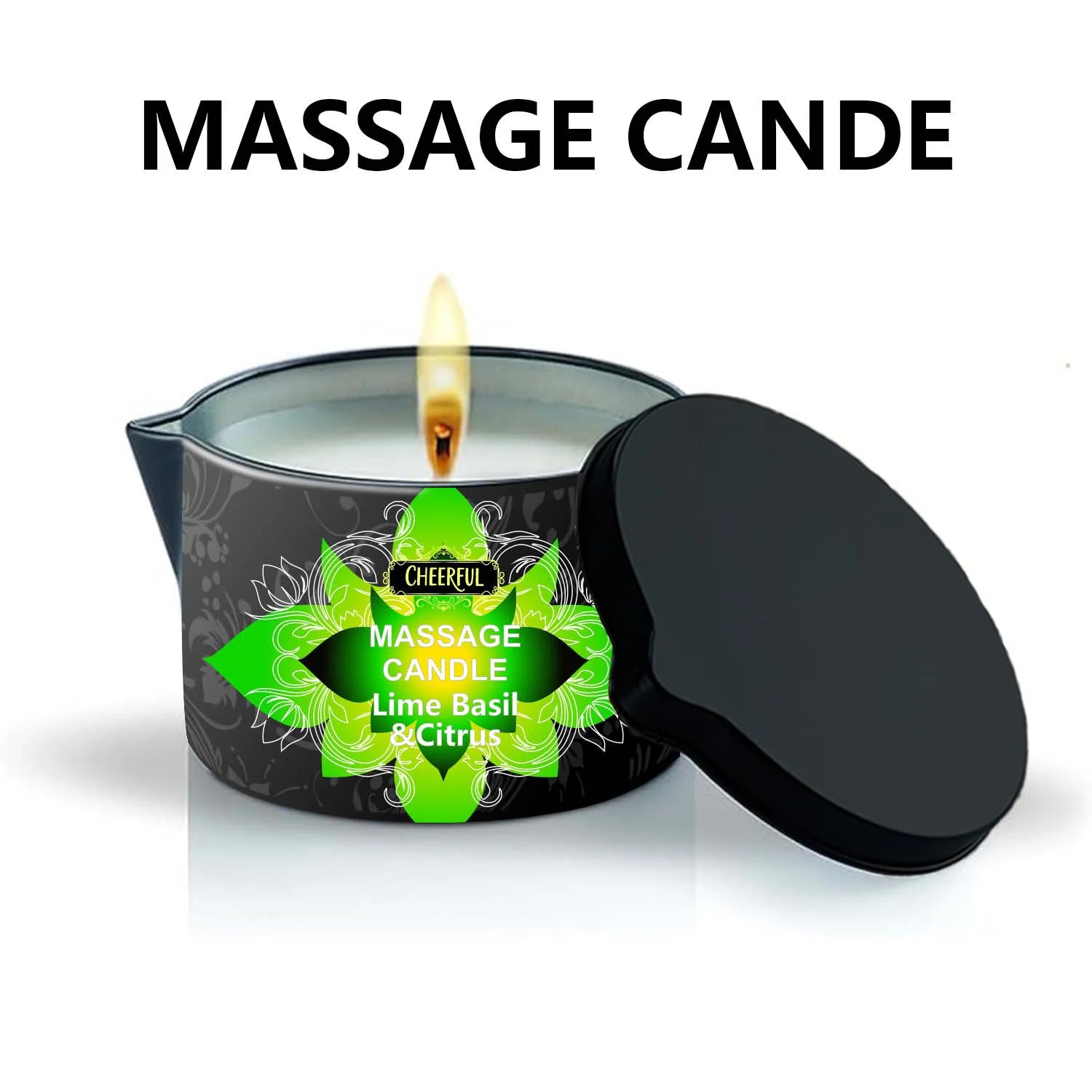 Luxury Aromatherapy Massage Oil Candle – Stress Relief & Skin Moisturizing