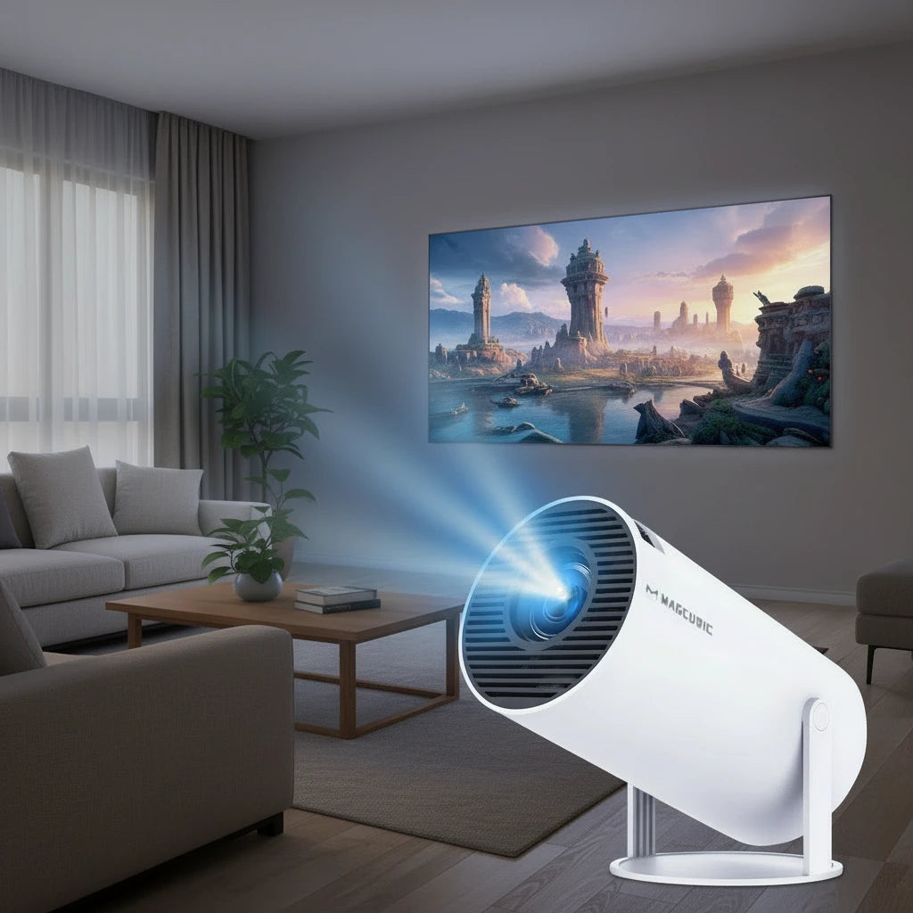 MAGCUBIC HY300 Pro 8K Projector – Smart Android 14 Home Theater with Dual WiFi6 & BT 5.0