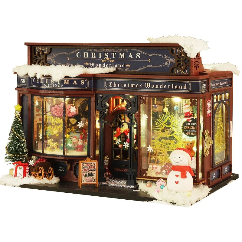 DIY Christmas Wonderland Miniature Kit – 3D Book Nook Gift Idea