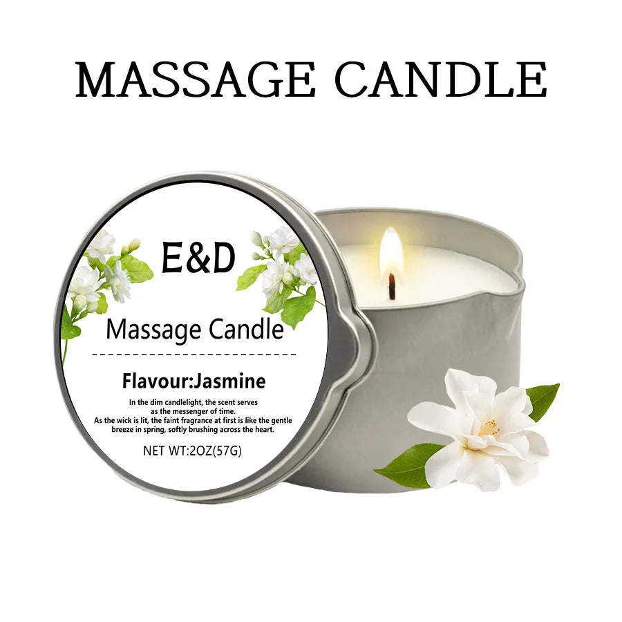 Massage Oil Candle – Aromatherapy Scented Candle for Stress Relief & Skin Care