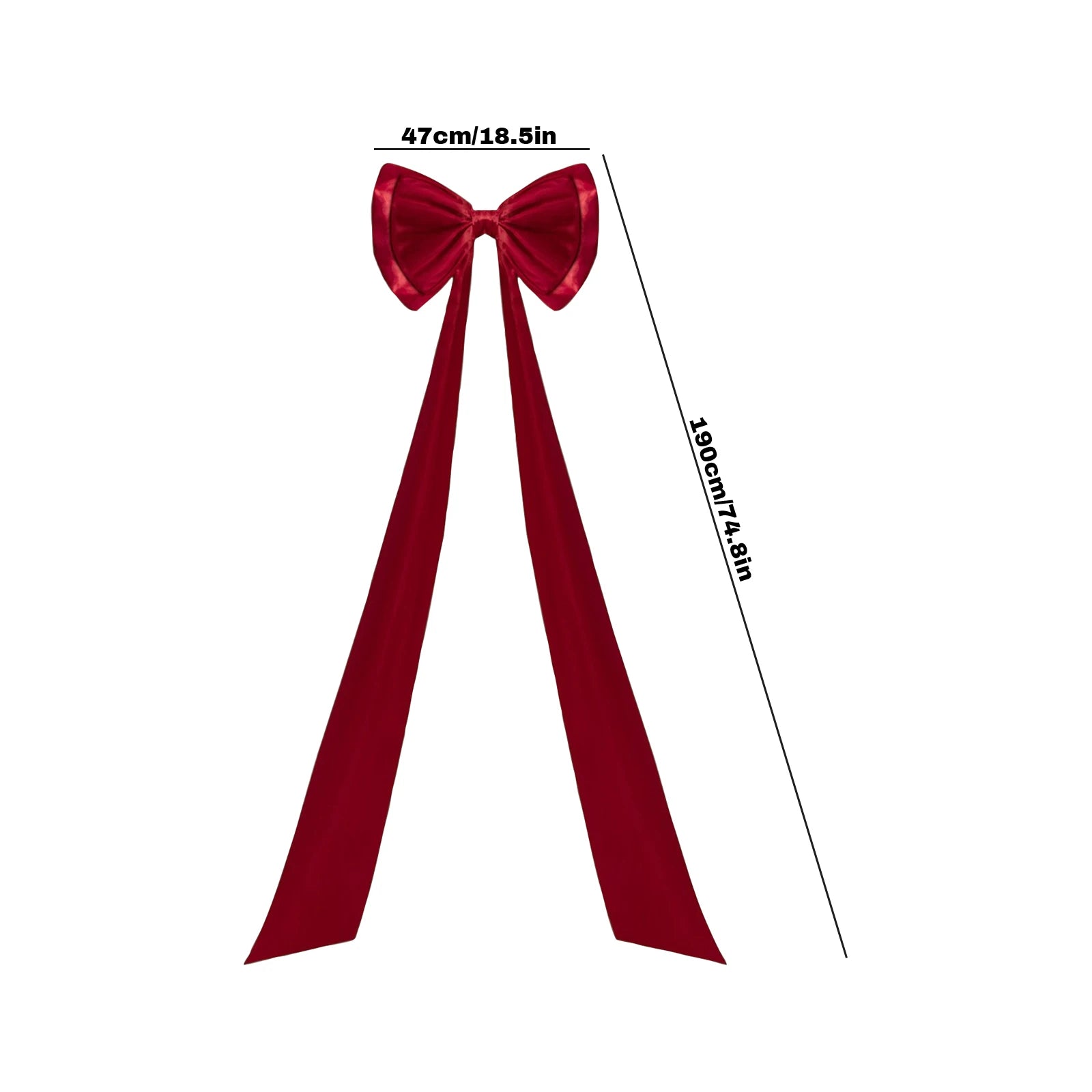 Christmas Bow Double Layer Large – Satin Style Tree Ornament