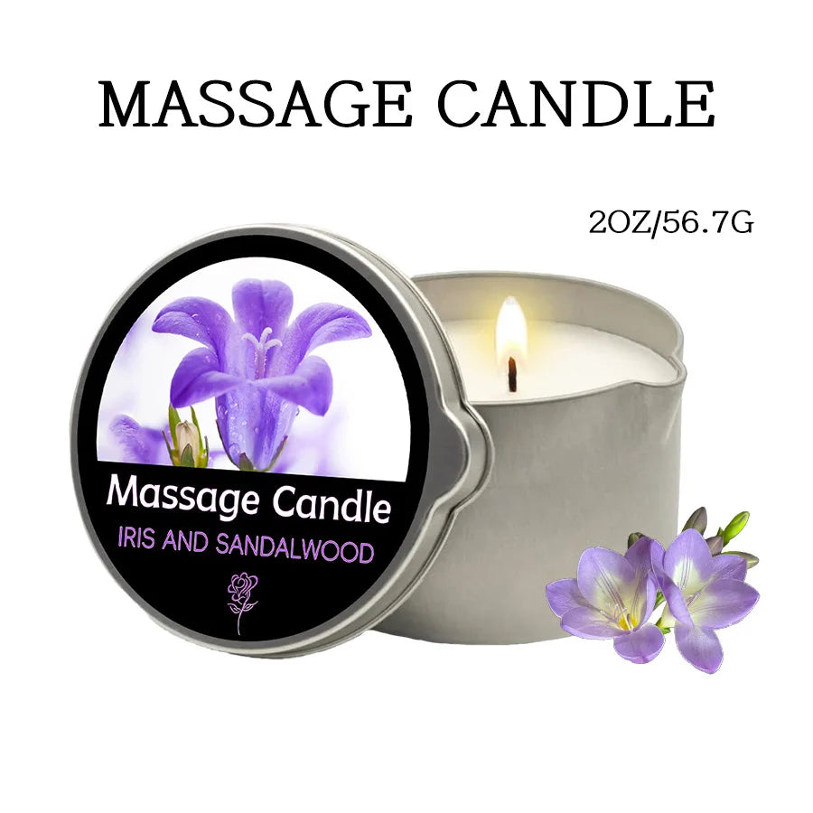 Sensual Massage Candle – 6 Essential Oil Scents | 1oz & 2oz with Pour Spout