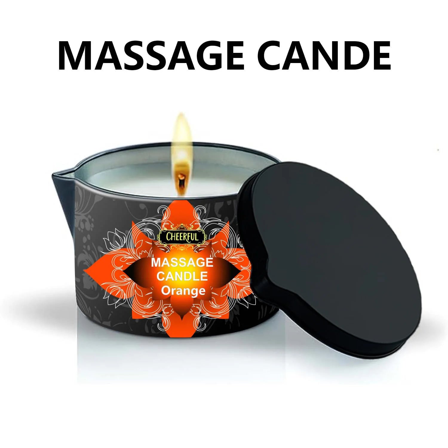 Luxury Aromatherapy Massage Oil Candle – Stress Relief & Skin Moisturizing