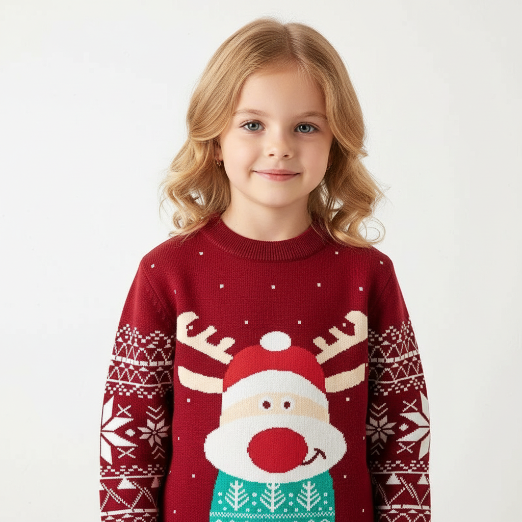 Cozy Kids Christmas Sweater – Warm Knitted Pullover for Boys & Girls