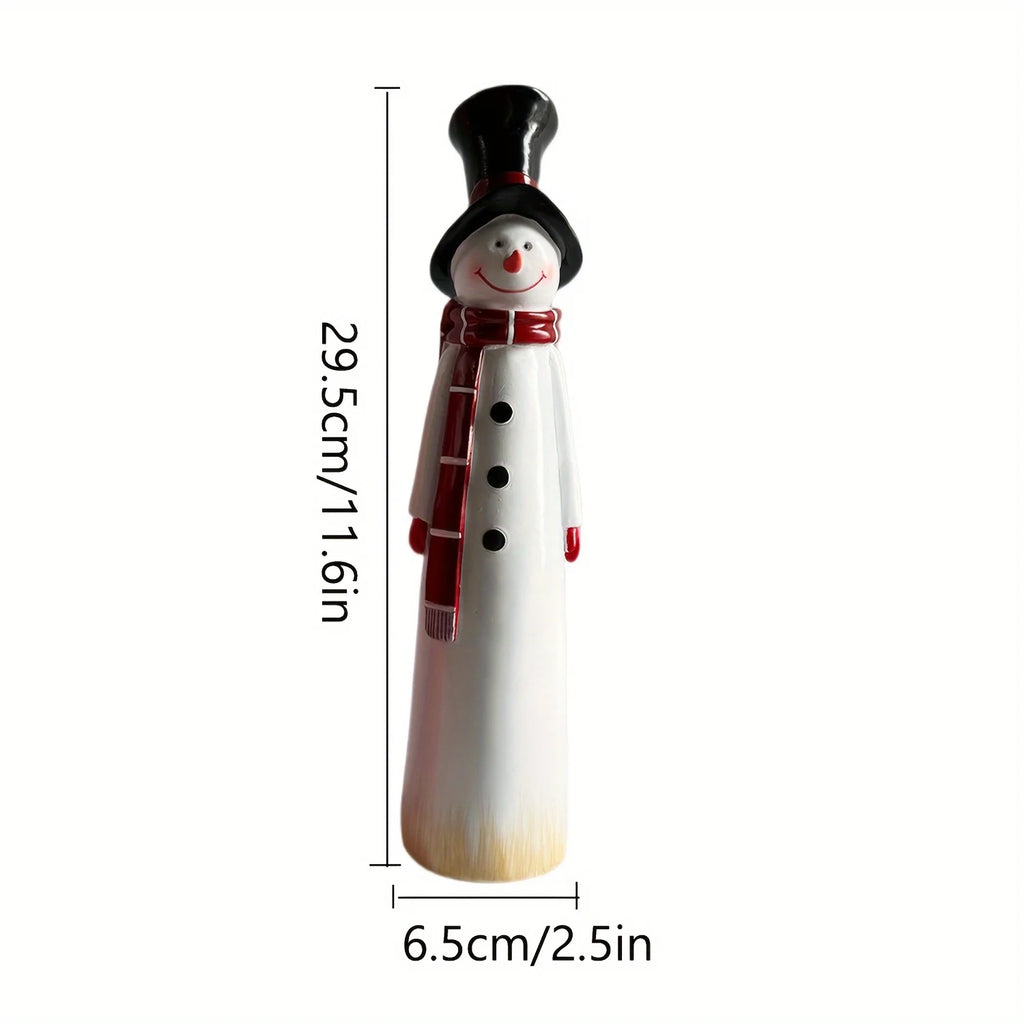 Charming Snowman Christmas Statue – Indoor & Outdoor Holiday Decor