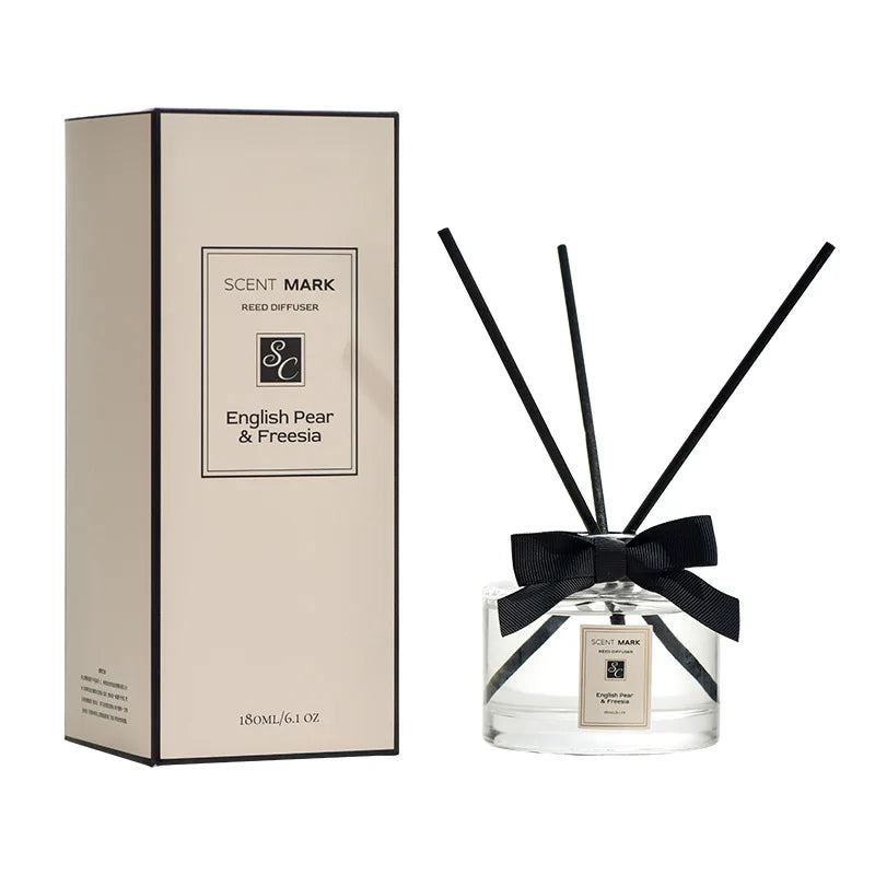 180ml Aromatherapy Essential Oil Diffuser with Rattan Sticks – Air Freshener & Home Deodorizer