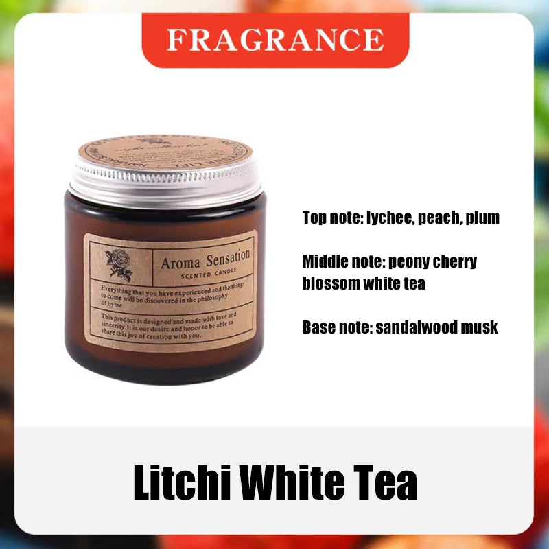 Smokeless Aromatic Soy Wax Candle – Handmade Scented Candle for Weddings & Parties