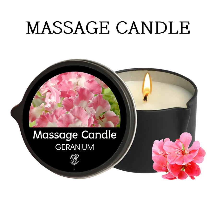 Luxury Aromatherapy Massage Oil Candle – Stress Relief & Skin Moisturizing