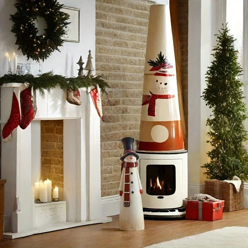 Charming Snowman Christmas Statue – Indoor & Outdoor Holiday Decor
