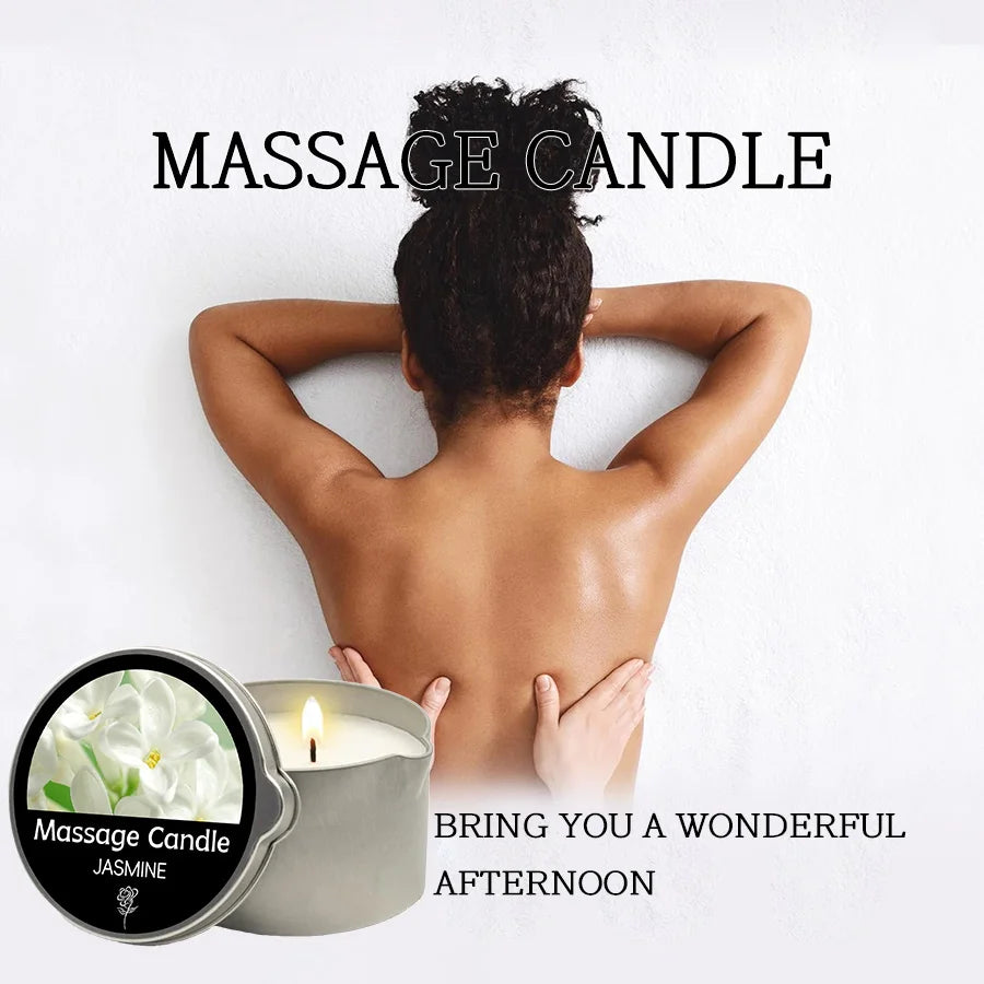 Sensual Massage Candle – 6 Essential Oil Scents | 1oz & 2oz with Pour Spout