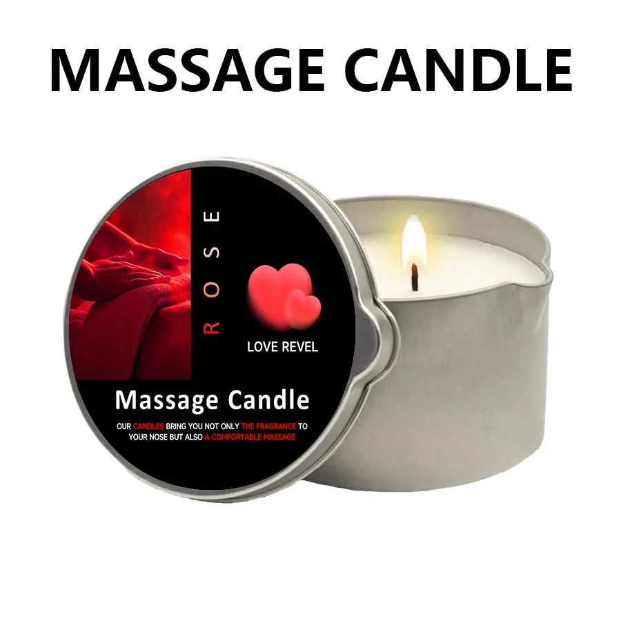 Sensual Massage Candle – 6 Essential Oil Scents | 1oz & 2oz with Pour Spout