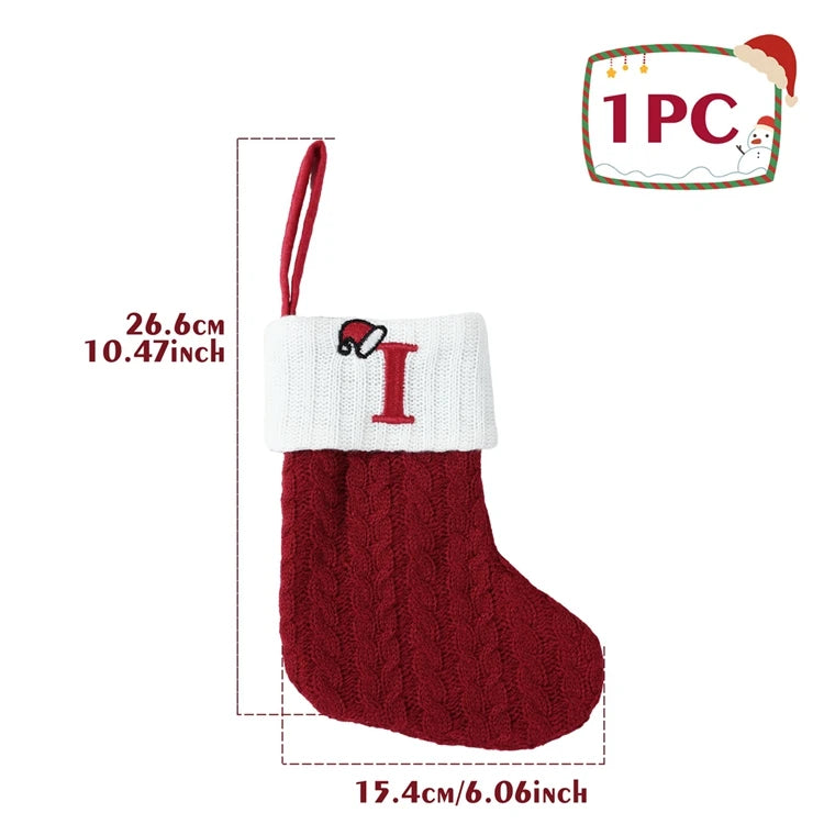 Christmas Alphabet Knit Stockings – Tree Ornaments & Holiday Decor