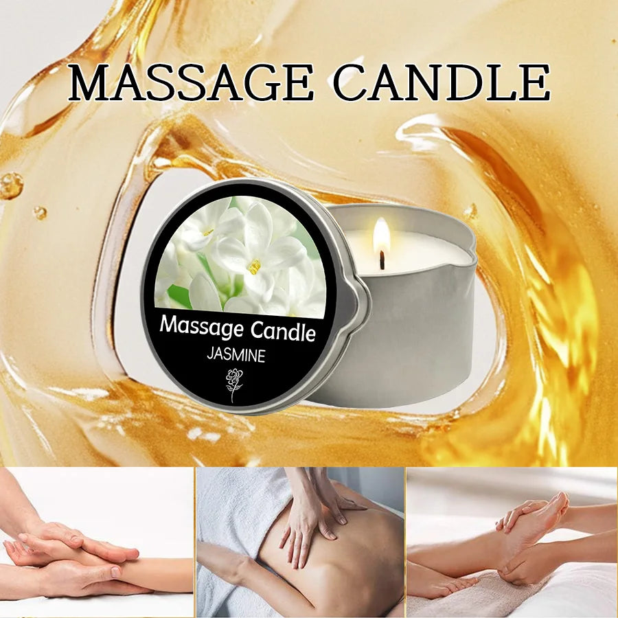 Sensual Massage Candle – 6 Essential Oil Scents | 1oz & 2oz with Pour Spout