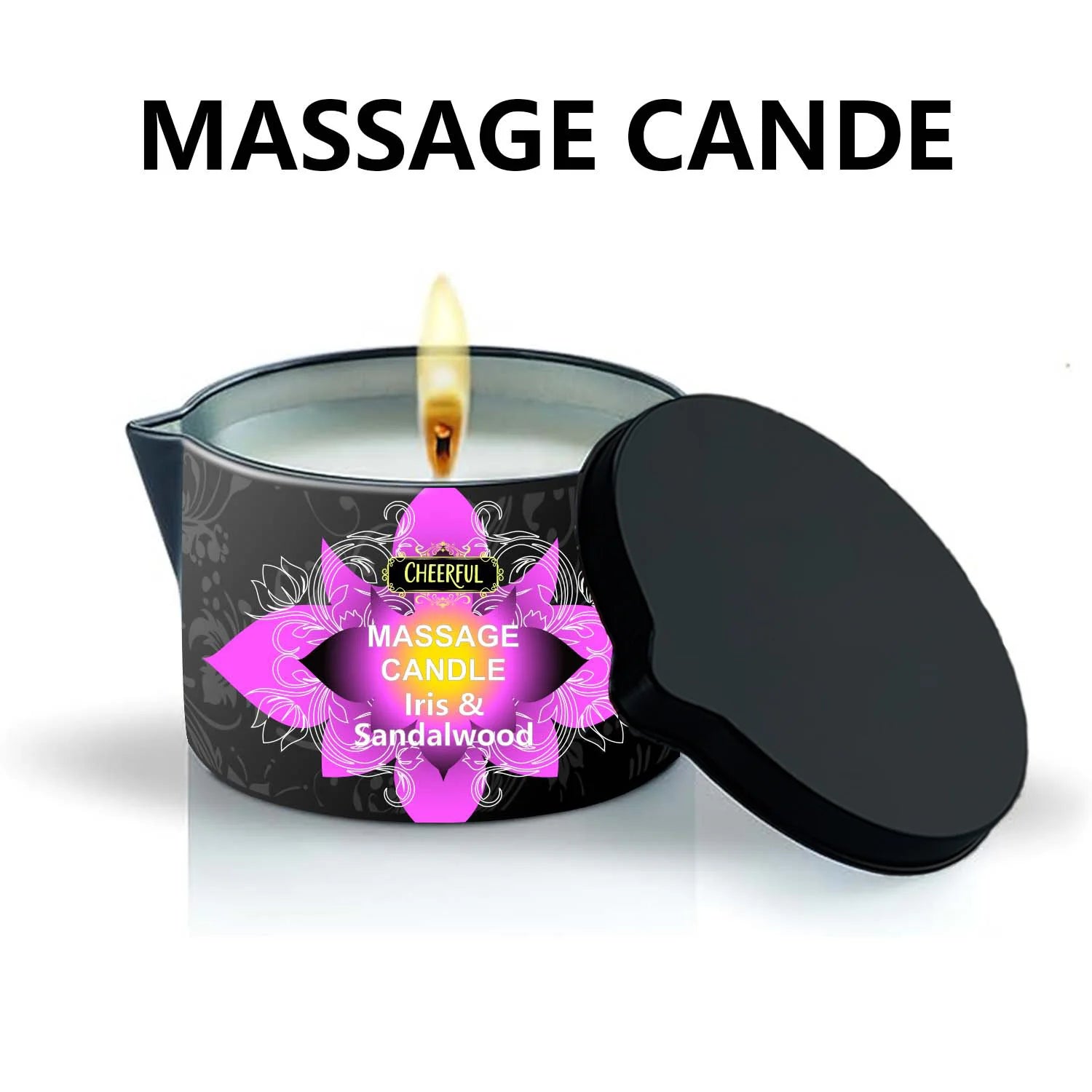 Luxury Aromatherapy Massage Oil Candle – Stress Relief & Skin Moisturizing