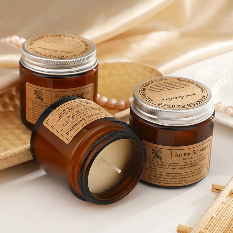 Smokeless Aromatic Soy Wax Candle – Handmade Scented Candle for Weddings & Parties