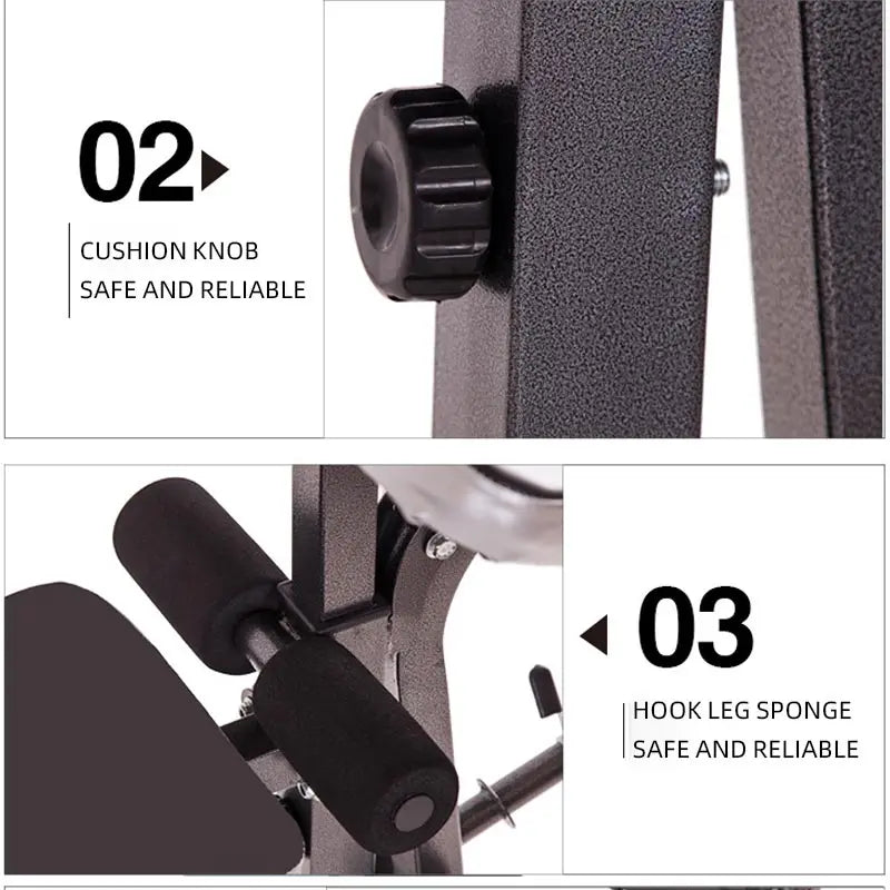 Adjustable Weightlifting Bench Press & Squat Rack – Home Gym Equipment