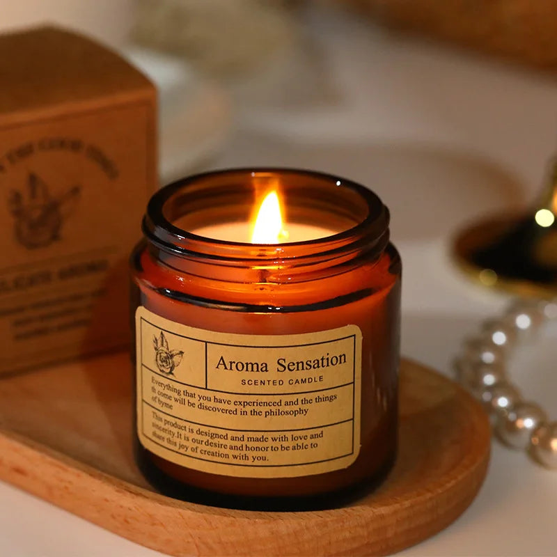 Smokeless Aromatic Soy Wax Candle – Handmade Scented Candle for Weddings & Parties