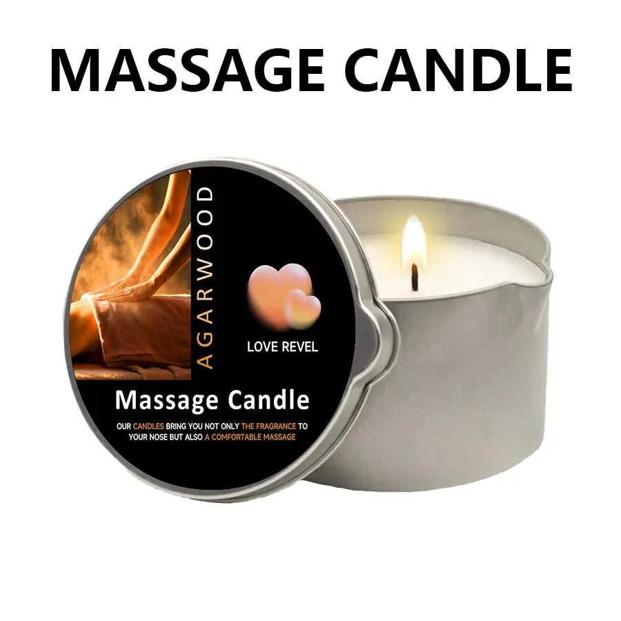 Sensual Massage Candle – 6 Essential Oil Scents | 1oz & 2oz with Pour Spout