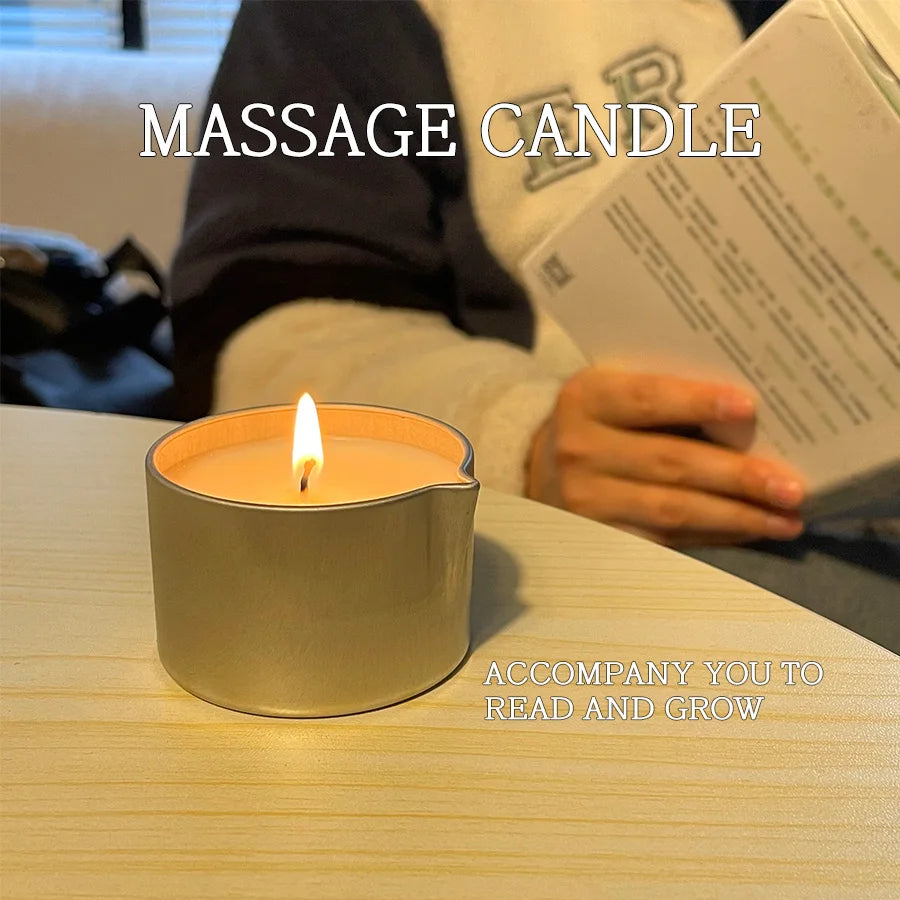 Sensual Massage Candle – 6 Essential Oil Scents | 1oz & 2oz with Pour Spout