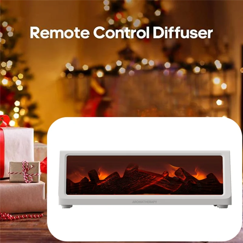 Fireplace Flame Humidifier & Aroma Diffuser – Simulated Wood Flame Design