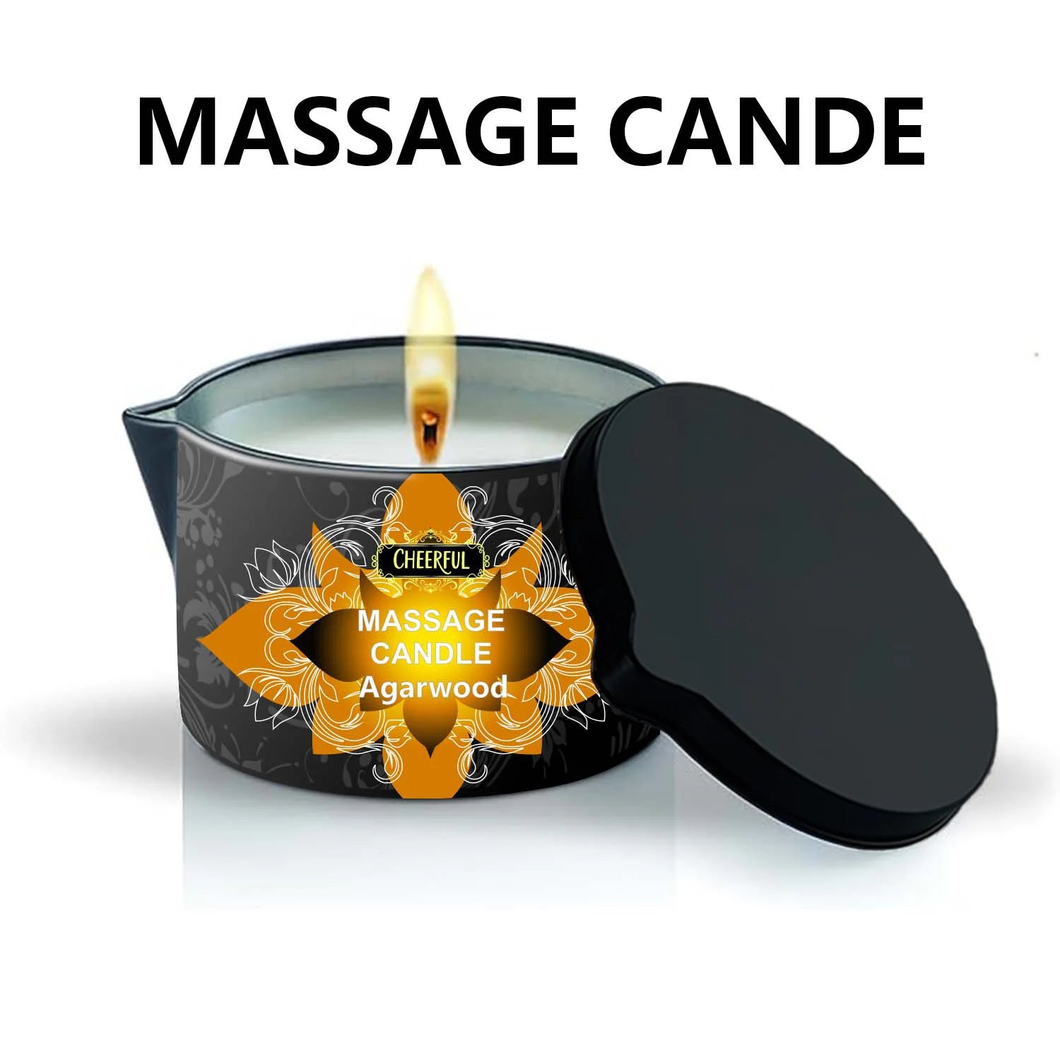 Luxury Aromatherapy Massage Oil Candle – Stress Relief & Skin Moisturizing