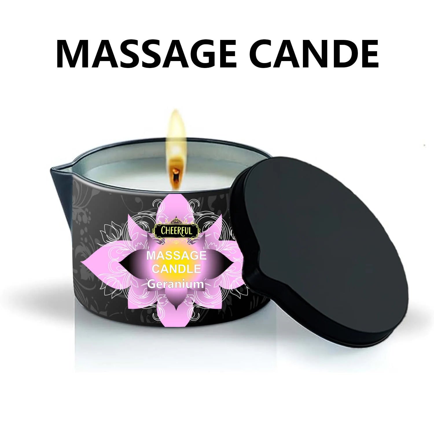 Luxury Aromatherapy Massage Oil Candle – Stress Relief & Skin Moisturizing