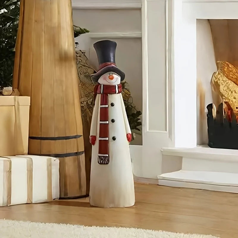 Charming Snowman Christmas Statue – Indoor & Outdoor Holiday Decor
