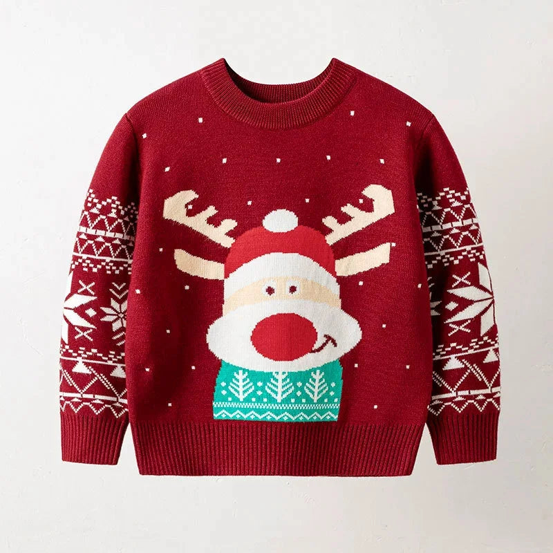 Cozy Kids Christmas Sweater – Warm Knitted Pullover for Boys & Girls