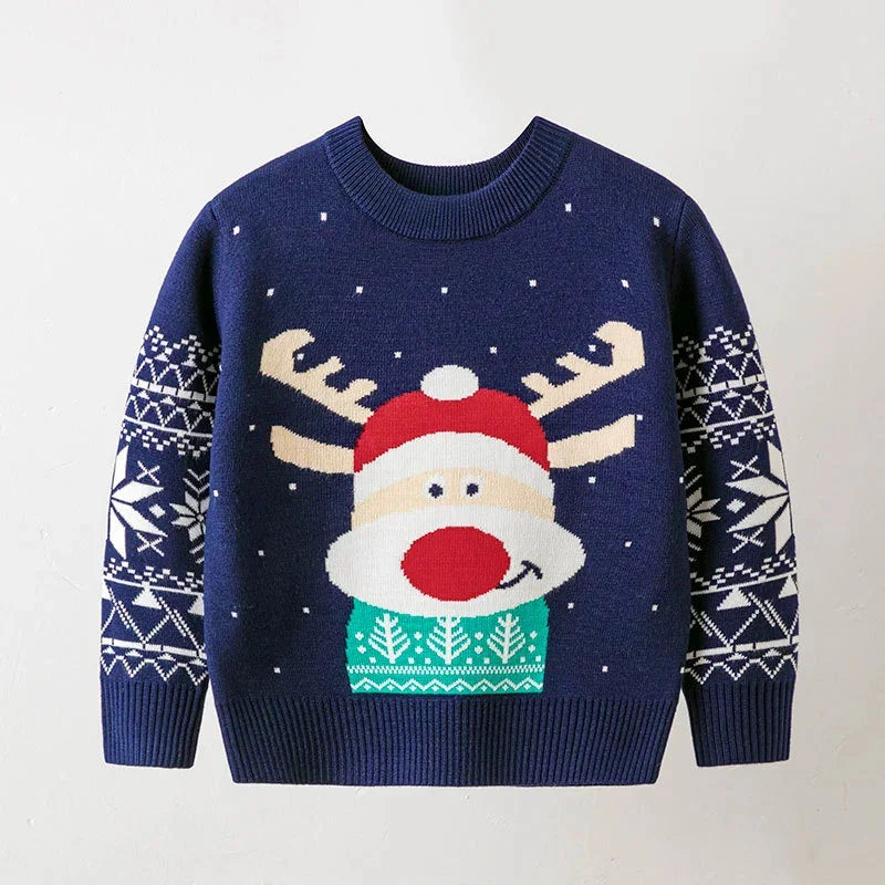 Cozy Kids Christmas Sweater – Warm Knitted Pullover for Boys & Girls