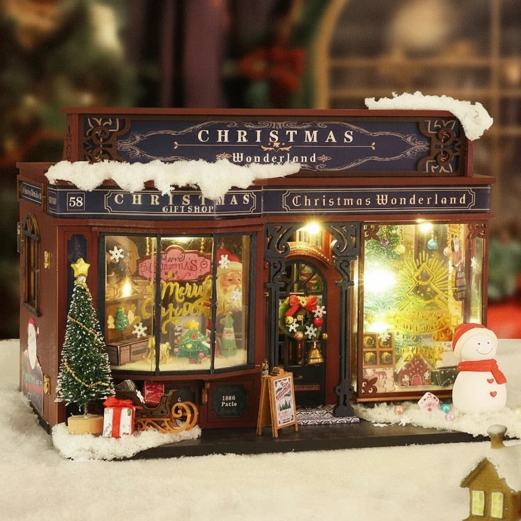 DIY Christmas Wonderland Miniature Kit – 3D Book Nook Gift Idea