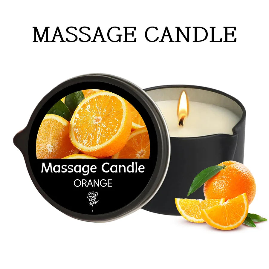 Luxury Aromatherapy Massage Oil Candle – Stress Relief & Skin Moisturizing