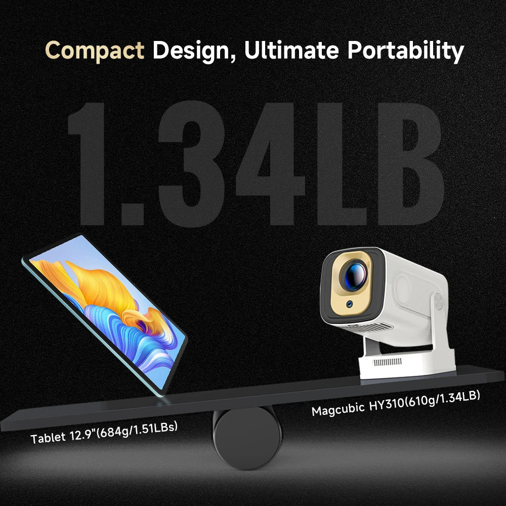 Mini Outdoor Movie Projector with Air Mouse