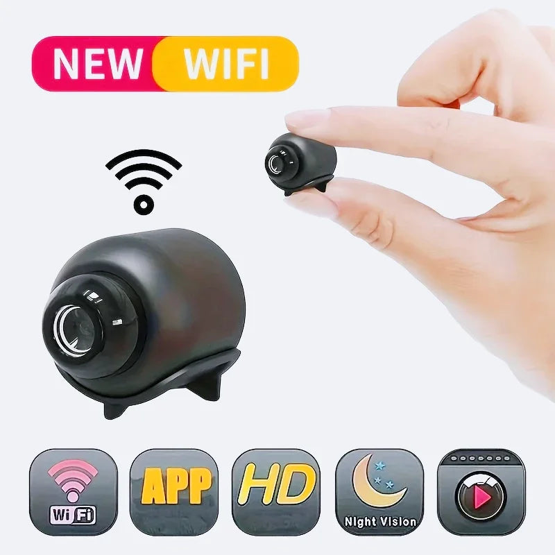 Smart Home Security Camera - Small CCTV with Night Vision & Motion Detection