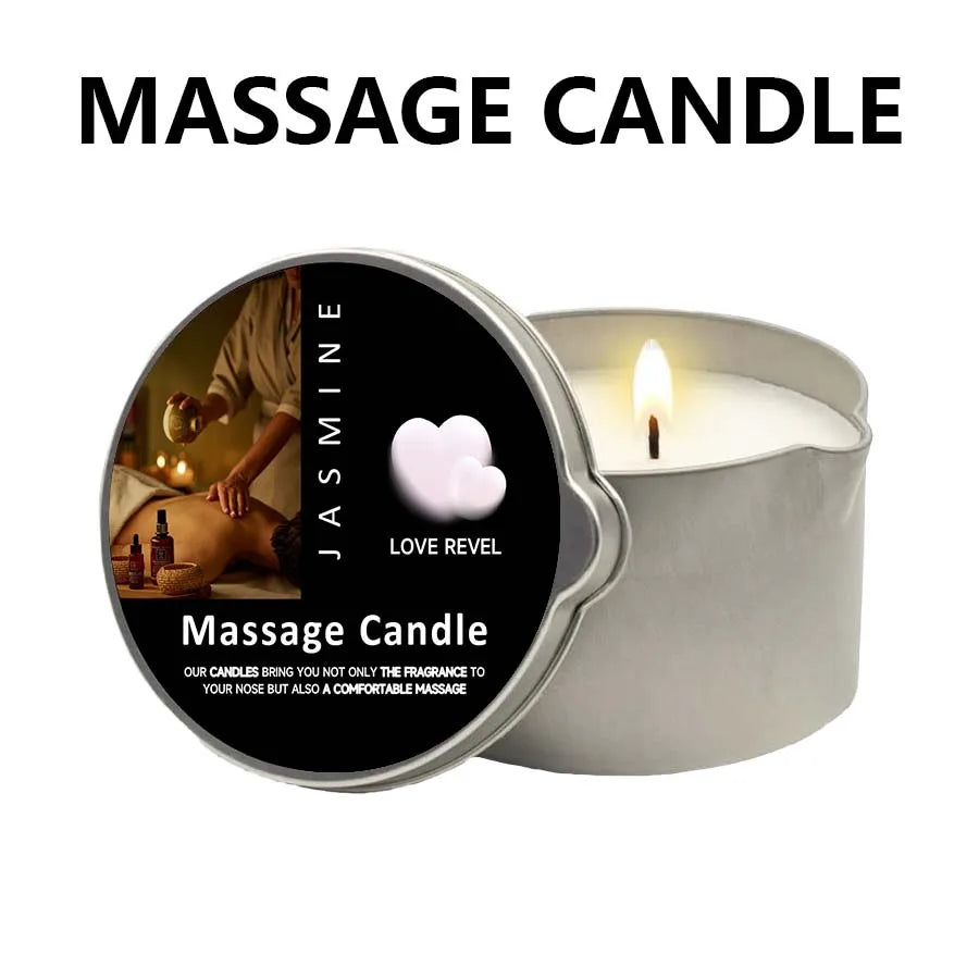 Sensual Massage Candle – 6 Essential Oil Scents | 1oz & 2oz with Pour Spout