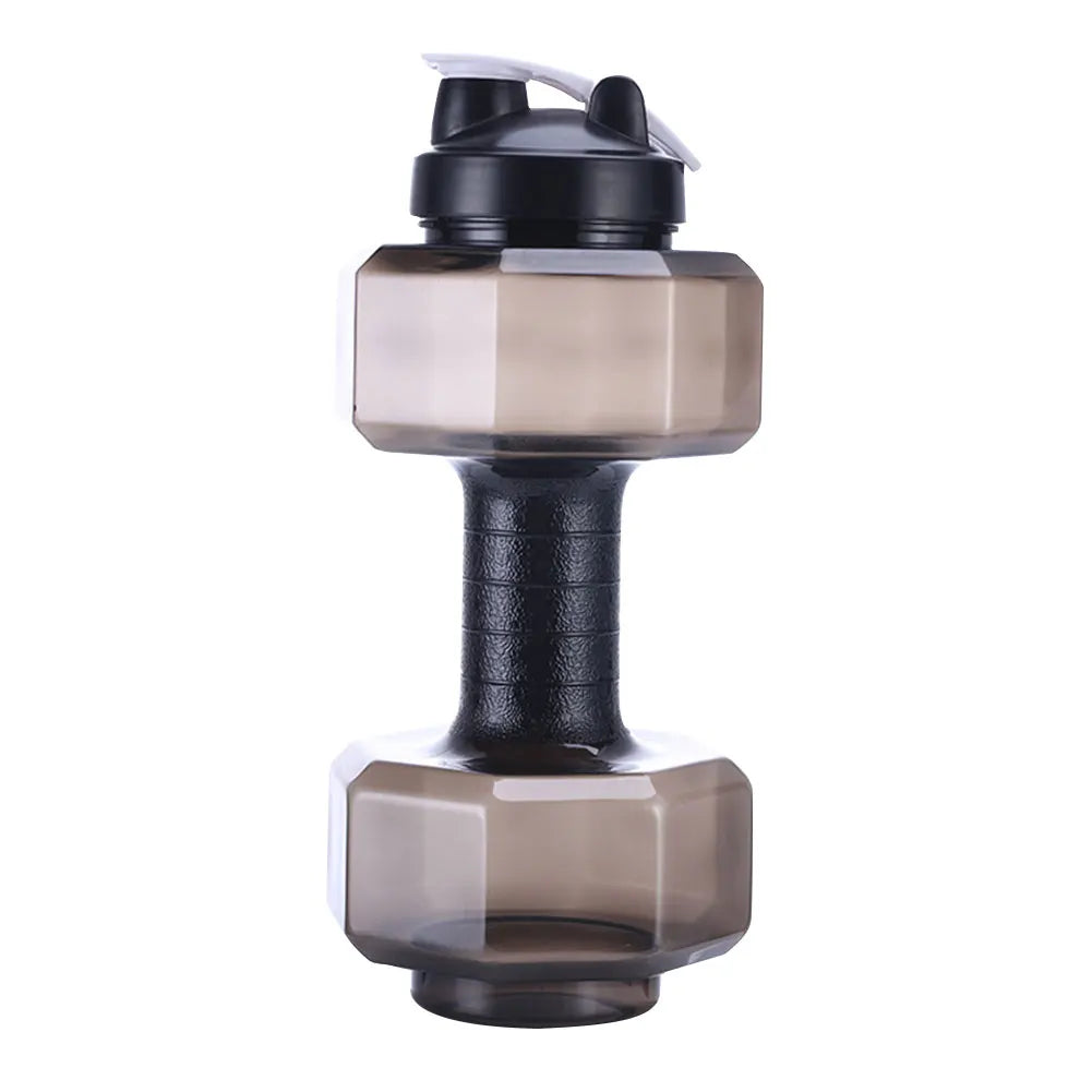 550ml & 2600ml Pet Dumbbell-Shaped Water Bottle – Outdoor Fitness & Gym Training Accessory