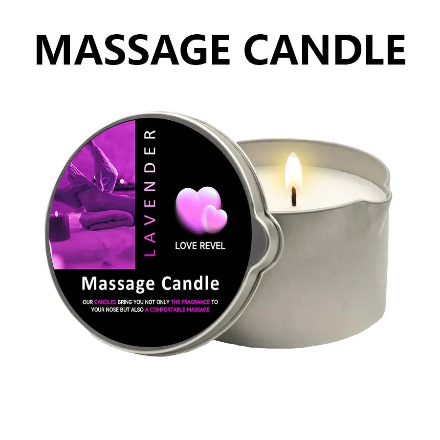 Sensual Massage Candle – 6 Essential Oil Scents | 1oz & 2oz with Pour Spout