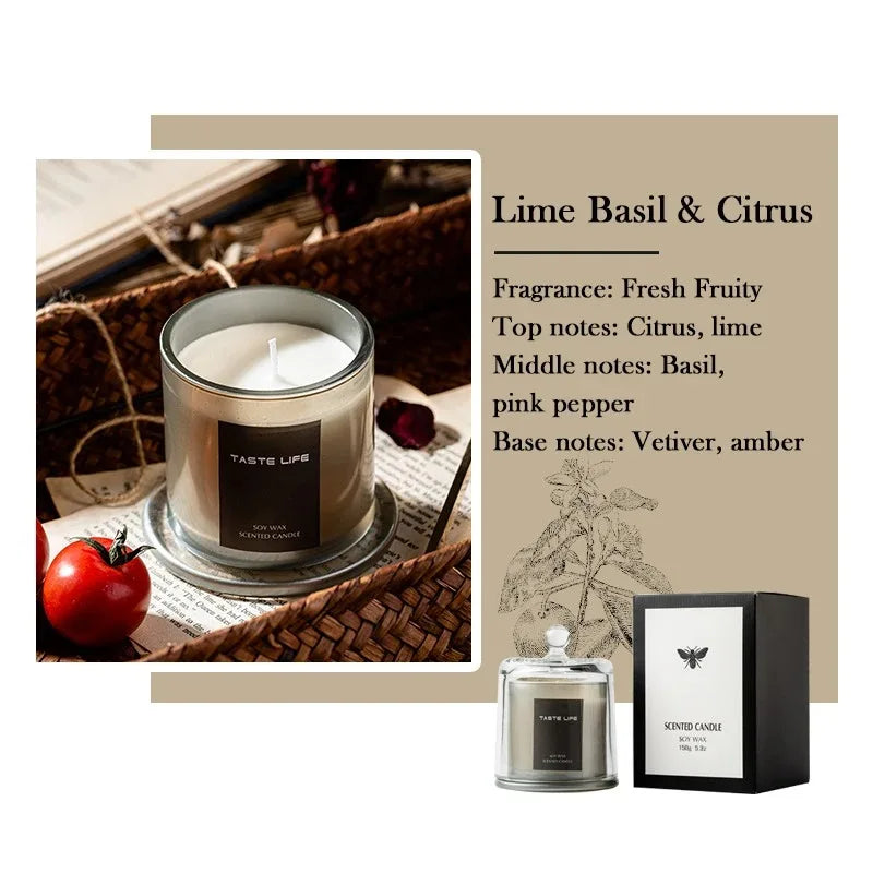 40-Hour Jar Scented Candle – Natural Soy Aromatherapy Candle for Home & Gifts