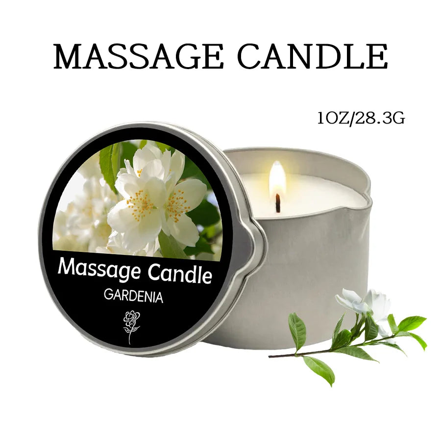 Sensual Massage Candle – 6 Essential Oil Scents | 1oz & 2oz with Pour Spout