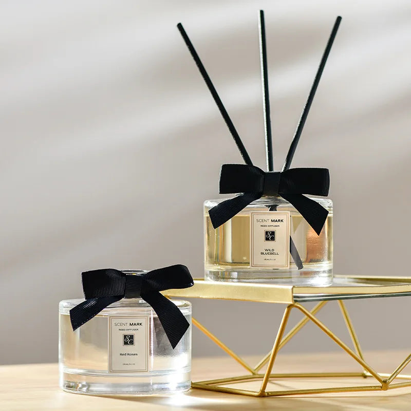 180ml Aromatherapy Essential Oil Diffuser with Rattan Sticks – Air Freshener & Home Deodorizer