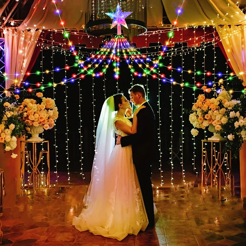 Waterproof LED Christmas Tree Lights – 8-Mode USB Fairy String for Indoor & Outdoor Decor