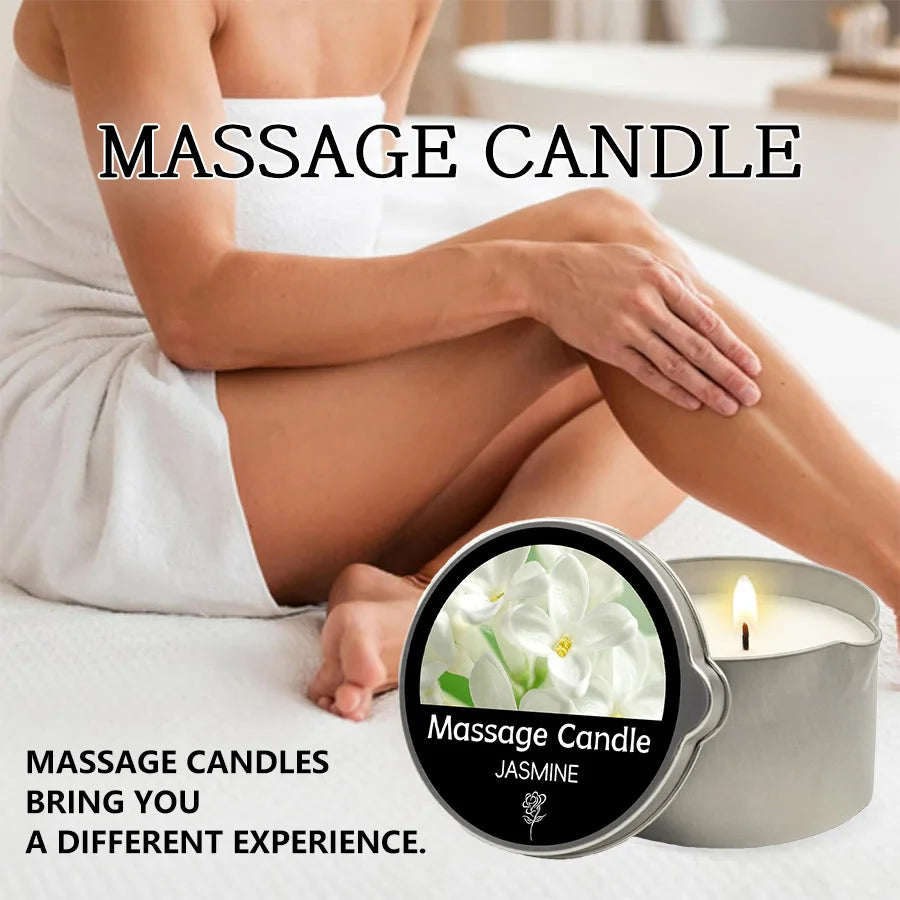 Sensual Massage Candle – 6 Essential Oil Scents | 1oz & 2oz with Pour Spout